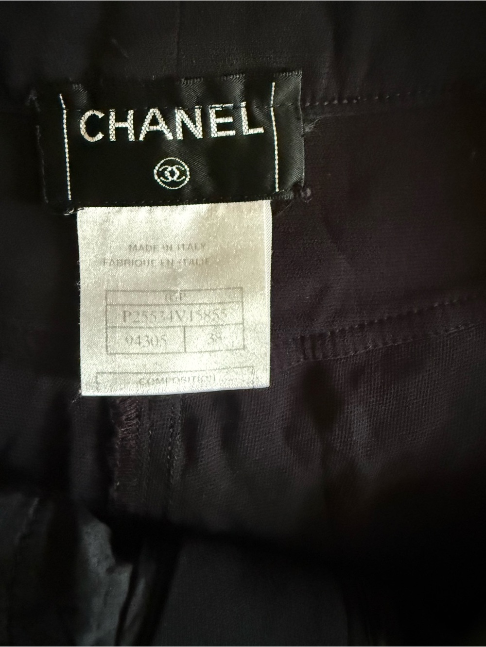 CHANEL Women's Black Dress Trousers
